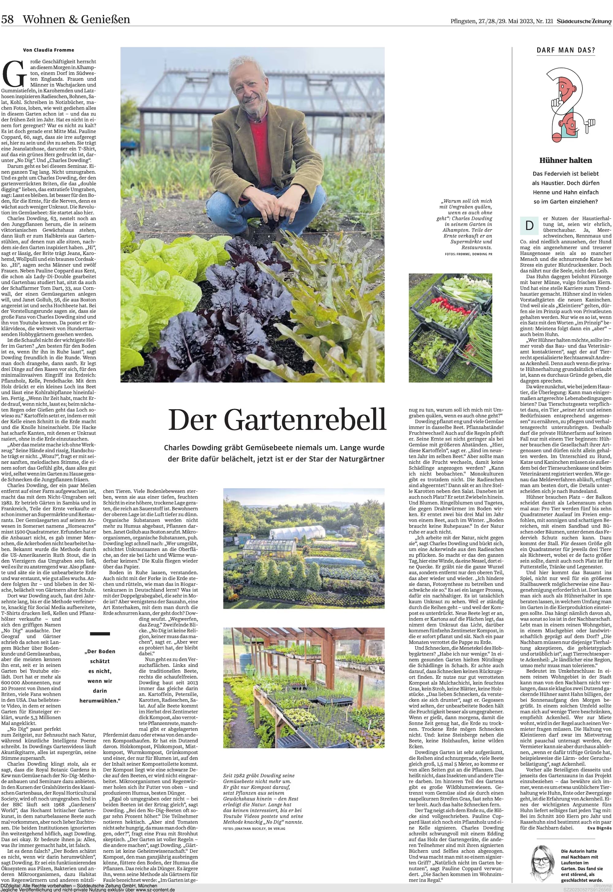 Süddeutsche Zeitung no dig May 2023