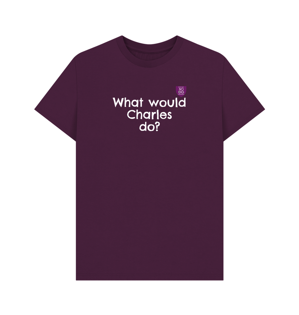 Purple Printed T-shirt Front