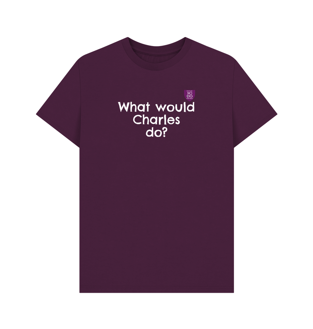 Purple Printed T-shirt Front