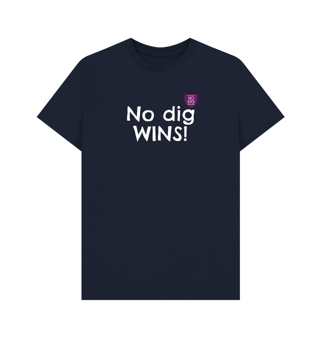 Navy Blue Printed T-shirt Front