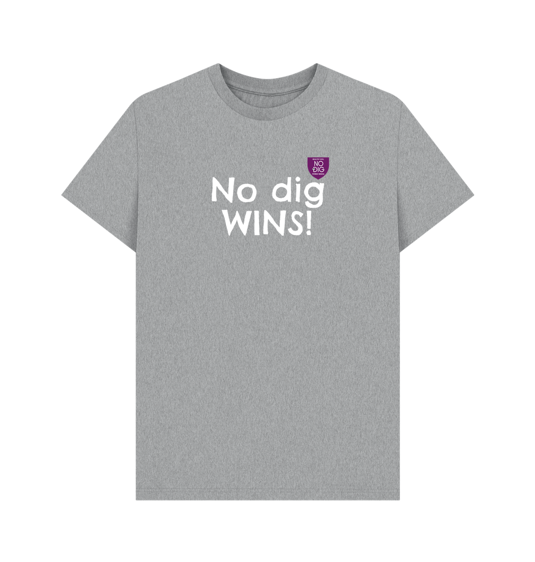 Athletic Grey Printed T-shirt Front