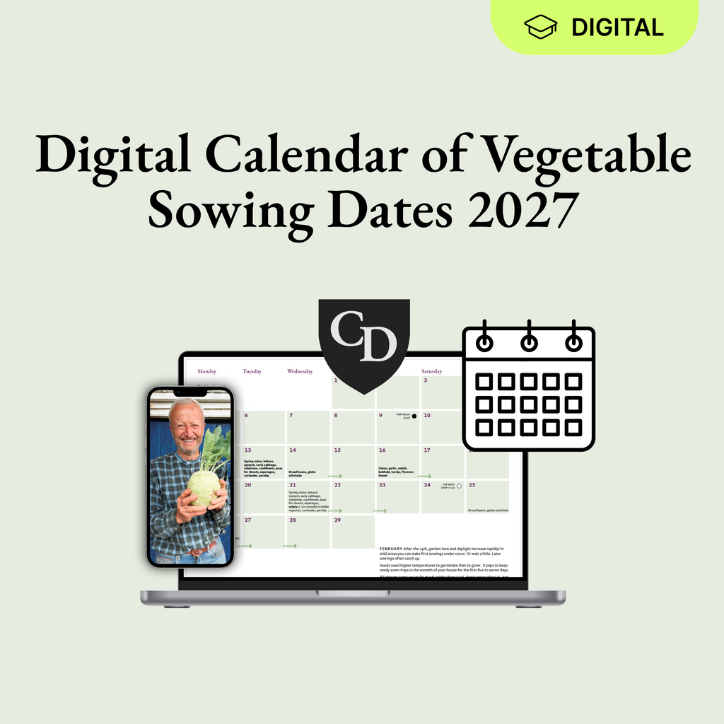 Charles Dowding’s Calendar of Vegetable Sowing Dates 2027 (Digital)