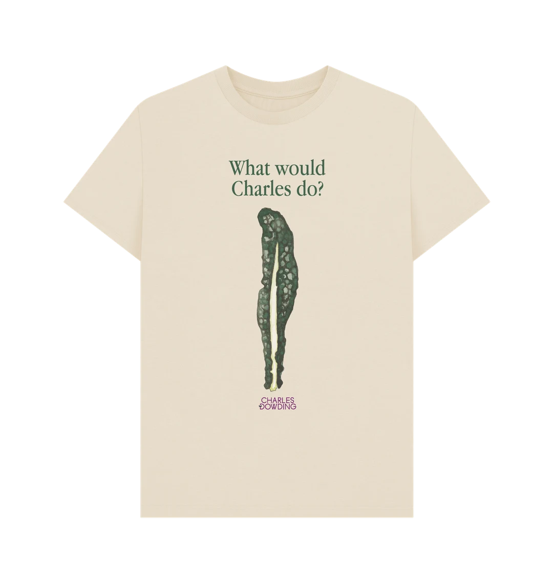 No Dig Kale 'What would Charles do?' T-shirt
