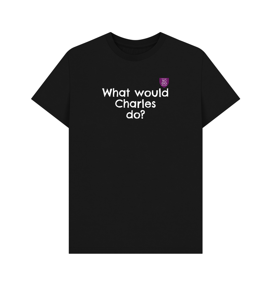 Black Printed T-shirt Front